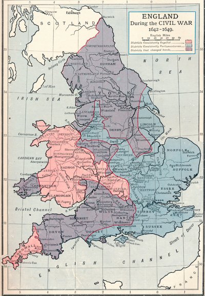 Engeland tijdens de burgeroorlog, 1642-1649 door Unbekannt
