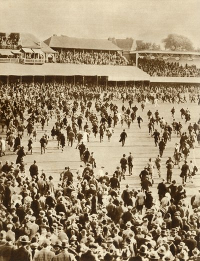 Engeland wint The Ashes tegen Australië, Oval Cricket Ground, Londen, 1926, 1935 door Unbekannt