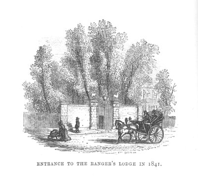 Ingang van de Rangers Lodge in 1841, ca. 1870 door Unbekannt