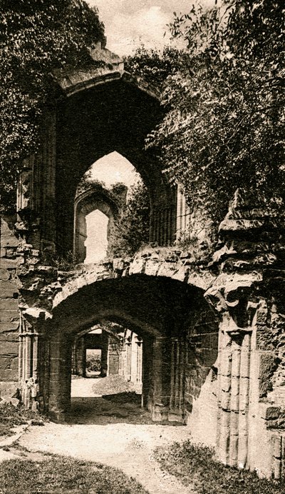 Ingang van de banketzaal, Kenilworth Castle, Warwickshire, begin 20e eeuw door Unbekannt