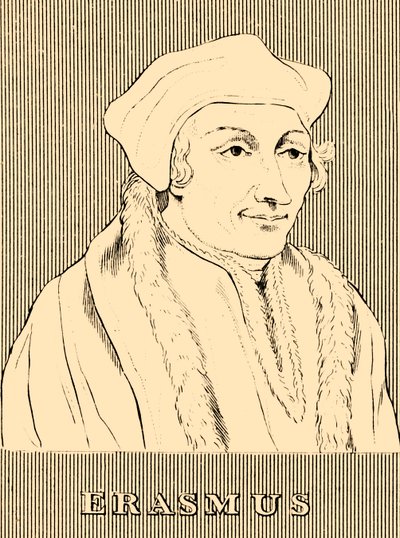 Erasmus, 1466-1536, 1830 door Unbekannt