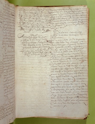 Uittreksel uit de Conciergerie-archieven van de veroordeling tot dood door executie en verbranding van de Markiezin de Brinvilliers, april 1673 door Unbekannt