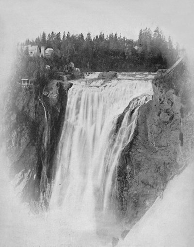 Watervallen van Montmorency, Quebec, c1897 door Unbekannt