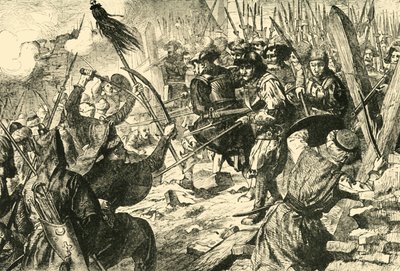 Laatste aanval van de Turken tijdens hun eerste belegering van Wenen 1529, 1890 door Unbekannt