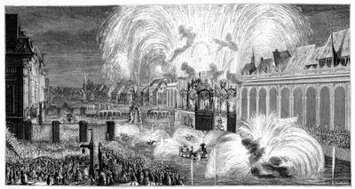 Vuurwerk, Straatsburg, 1744, 1885 door Unbekannt