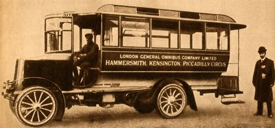 Eerste L.G.O.C. Motorbus door Unbekannt