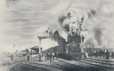 Eerste Trein van de Interkoloniale Spoorweg Vertrekt uit Kalgoorlie, 1923 door Unbekannt