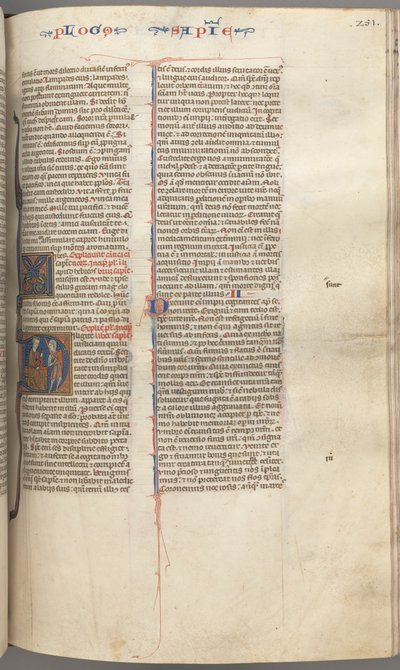 Fol. 251 r, Wijsheid, gehistorieerde initiaal D, Salomo onderwijst een soldaat, ca. 1275-1300 door Unbekannt