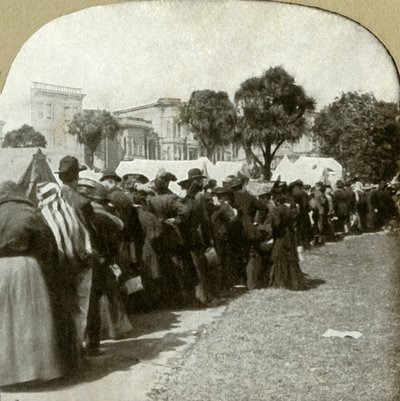 Broodlijn vormen op Jefferson Square, 1906 door Unbekannt
