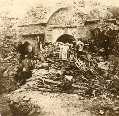 Fort van Souville, Verdun, Noord-Frankrijk, ca. 1914-ca. 1918 door Unbekannt