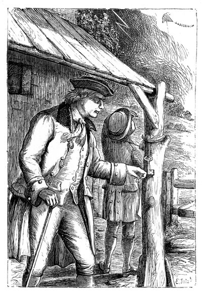 Franklins vliegerexperiment, ca. 1752, 1869 door Unbekannt