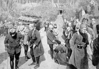 Franse koloniale soldaten in Picardië, Frankrijk, Eerste Wereldoorlog, 1915 door Unbekannt