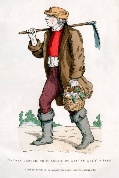Franse boerenarbeider, 16e eeuw 1882-1884 door Unbekannt