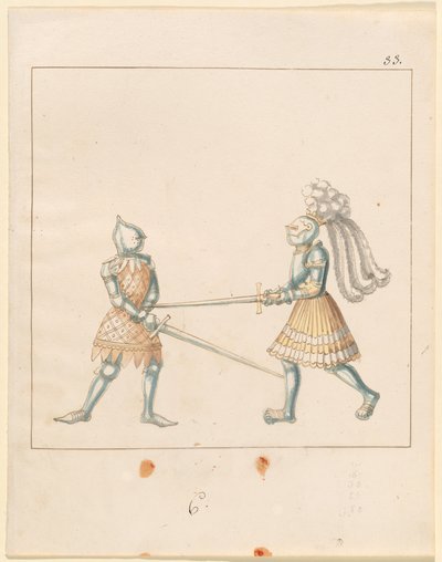 Freydal, Het boek van steekspelen en toernooien van keizer Maximiliaan I: Gevechten...Plaat 163, ca. 1515 door Unbekannt