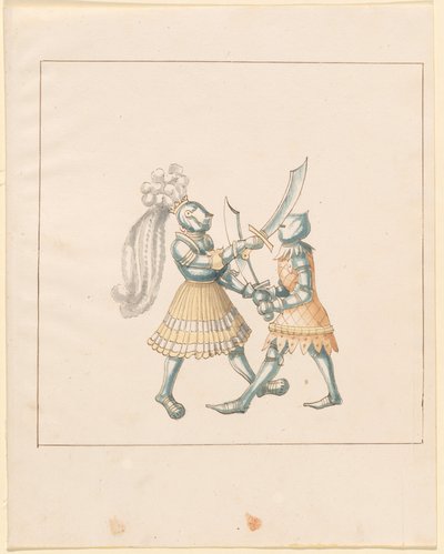 Freydal, Het Boek van Toernooien en Toernooien van Keizer Maximiliaan I: Gevechten...Plaats 153, c1515 door Unbekannt