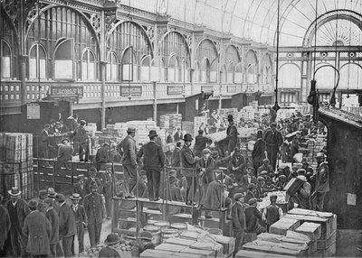Fruitveilingen op Covent Garden Market, Londen door Unbekannt