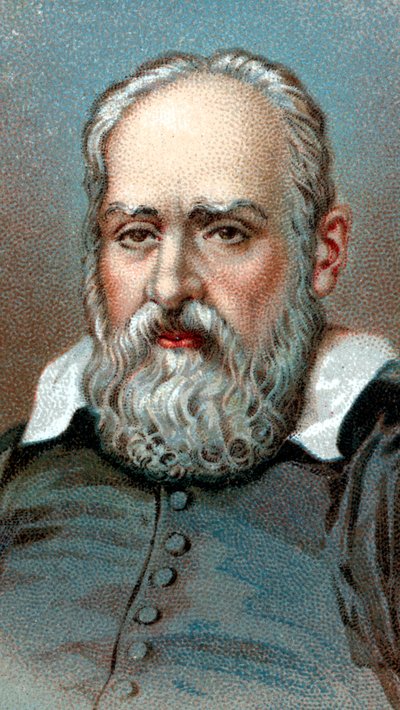 Galileo Galilei, Italiaanse astronoom en wiskundige, ca. 1630 door Unbekannt
