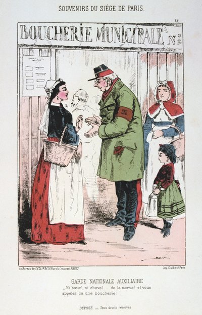 Garde Nationale Auxiliaire, Beleg van Parijs, Frans-Duitse Oorlog door Unbekannt