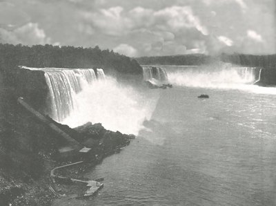 Algemeen uitzicht op de Niagara-watervallen door Unbekannt