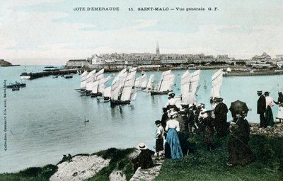 Algemeen uitzicht op Saint Malo, Bretagne, Frankrijk door Unbekannt