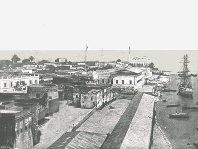 Algemeen overzicht van de hoofdstad, Zanzibar door Unbekannt
