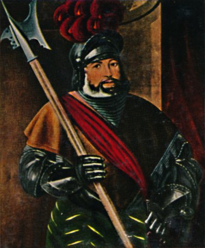 Georg von Frundsberg 1473-1528 - Schilderij van Amburger, 1934 door Unbekannt