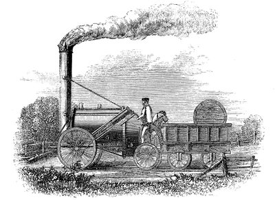 George Stephensons locomotief Rocket, 1829 door Unbekannt
