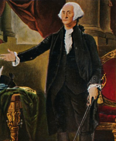 George Washington 1732-1799 - Gravure naar het schilderij van G. C. Stuart, 1934 door Unbekannt