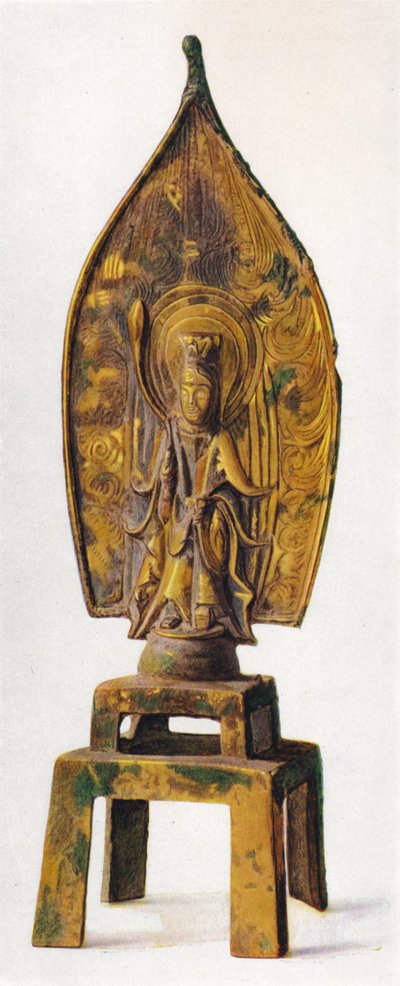 Verguld bronzen beeld van Kuan-Yin, 334 AD, 1936 door Unbekannt