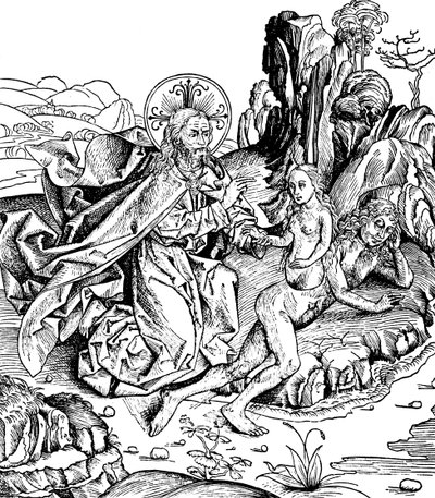 God creëert Eva uit Adams rib, 1493 door Unbekannt