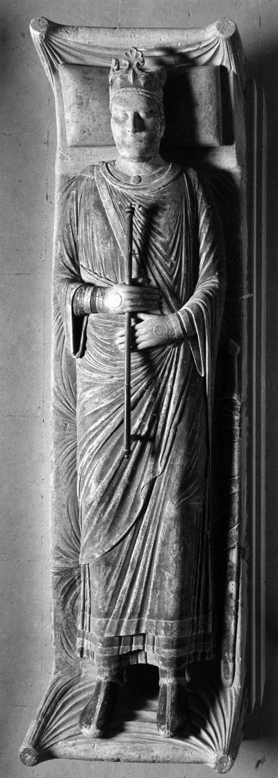 Gotische kunst: Liggende Koning Hendrik II van Engeland (1133-1189) in de Abdij van Fontevrault (Fontevraud) (Maine et Loire) door Unbekannt