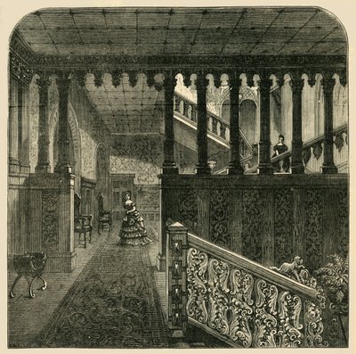 Grote Trap, Holland House, c1876 door Unbekannt