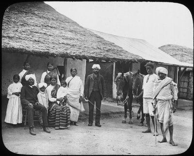 Groep Indiase koelies, Zuid-Afrika, ca. 1890 door Unbekannt