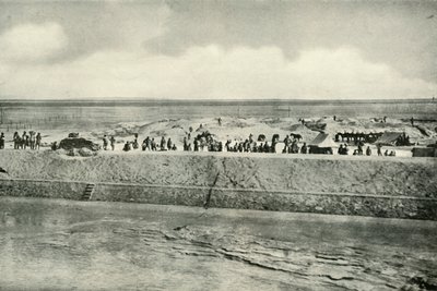 Bewaking van de Oevers van het Suezkanaal, 1919 door Unbekannt
