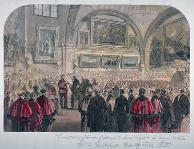 Guildhall Raadzaal, City of London, 1861 door Unbekannt
