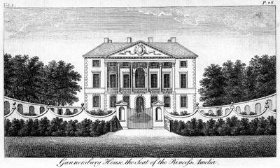 Gunnersbury House, de zetel van prinses Amelia door Unbekannt