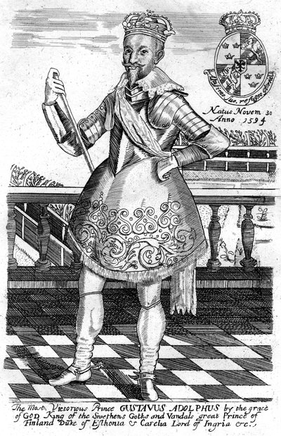 Gustaaf Adolf, Koning van Zweden door Unbekannt