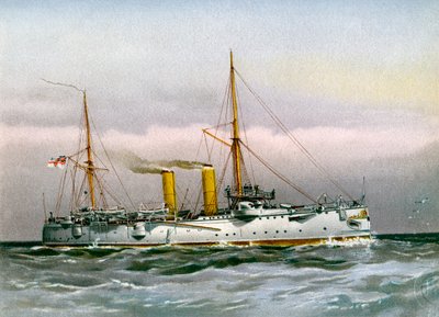 HMS Magicienne, Royal Navy 2e klasse kruiser door Unbekannt