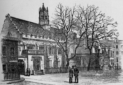 Hal en bibliotheek, Grays Inn door Unbekannt