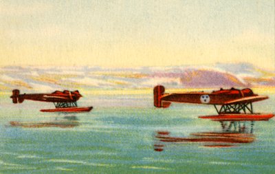 Heinkel HE 5 Watervliegtuigen Gebruikt bij de Zoektocht naar Umberto Nobile, Noordpool, 1928, 1932 door Unbekannt