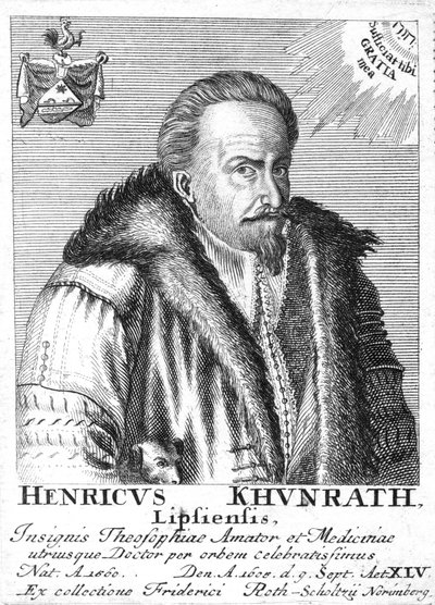 Heinrich Khunrath, Duitse chemicus en alchemist, 1725 door Unbekannt