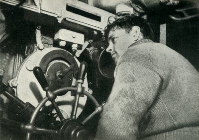 Stuurman van een Britse onderzeeër, Tweede Wereldoorlog, 1945 door Unbekannt