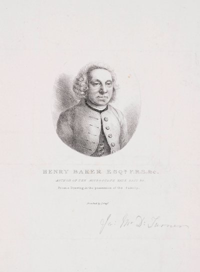 Henry Baker, natuuronderzoeker door Unbekannt