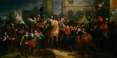 Henry IV van Frankrijk betreedt Parijs, 22 maart 1594, 19e eeuw door Unbekannt