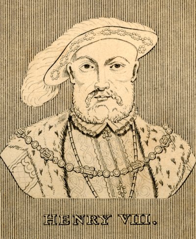 Hendrik VIII, 1491-1547, 1830 door Unbekannt