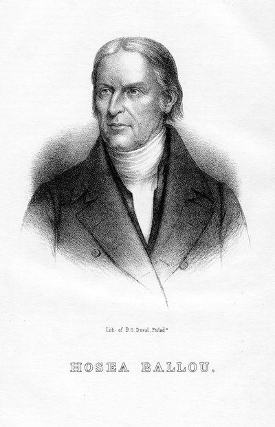 Hosea Ballou, Amerikaanse universalistische geestelijke en theologische schrijver, 1854 door Unbekannt