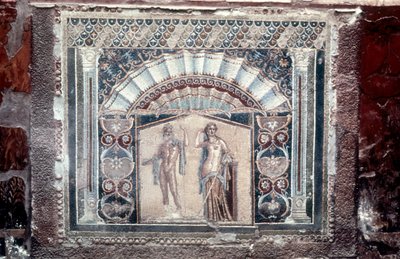 Huis van Neptunus en Amphitrite mozaïek, Romeins, Herculaneum, ca. 69 door Unbekannt