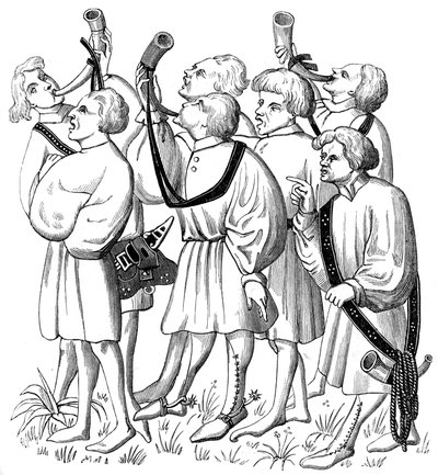 Hoe te schreeuwen en hoorns te blazen, 15e eeuw 1849 door Unbekannt