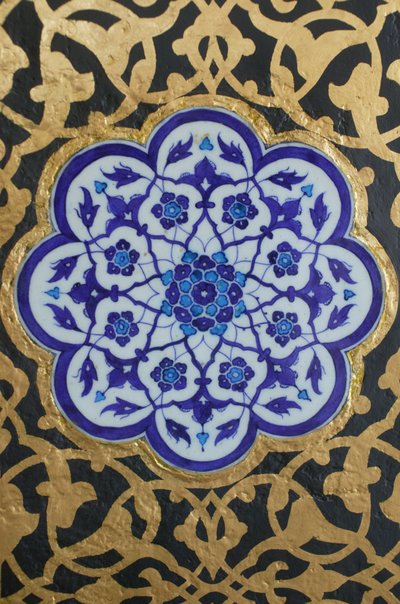 Iznik keramiek in Topkapi paleis, Istanbul, Turkije door Unbekannt