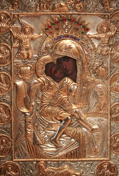 Icoon. Saint-Antoine-le-Grand orthodoxe kerk Saint-Laurent-en-Royans Frankrijk door Unbekannt